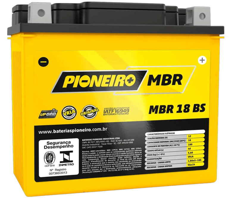 Pioneiro 8179-MOTO 18AH